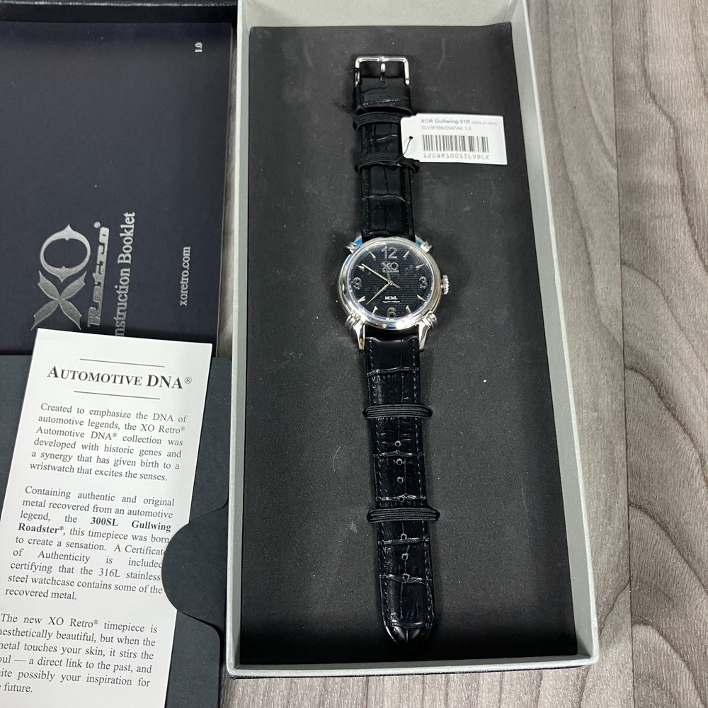 XOR‎ Gullwing Men's Watch Quartz Black Dial - Needs Battery
